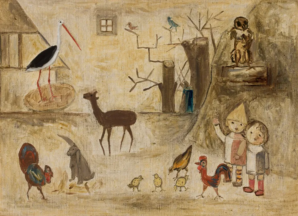 Children’s zoo (1929) by Tadeusz Makowski